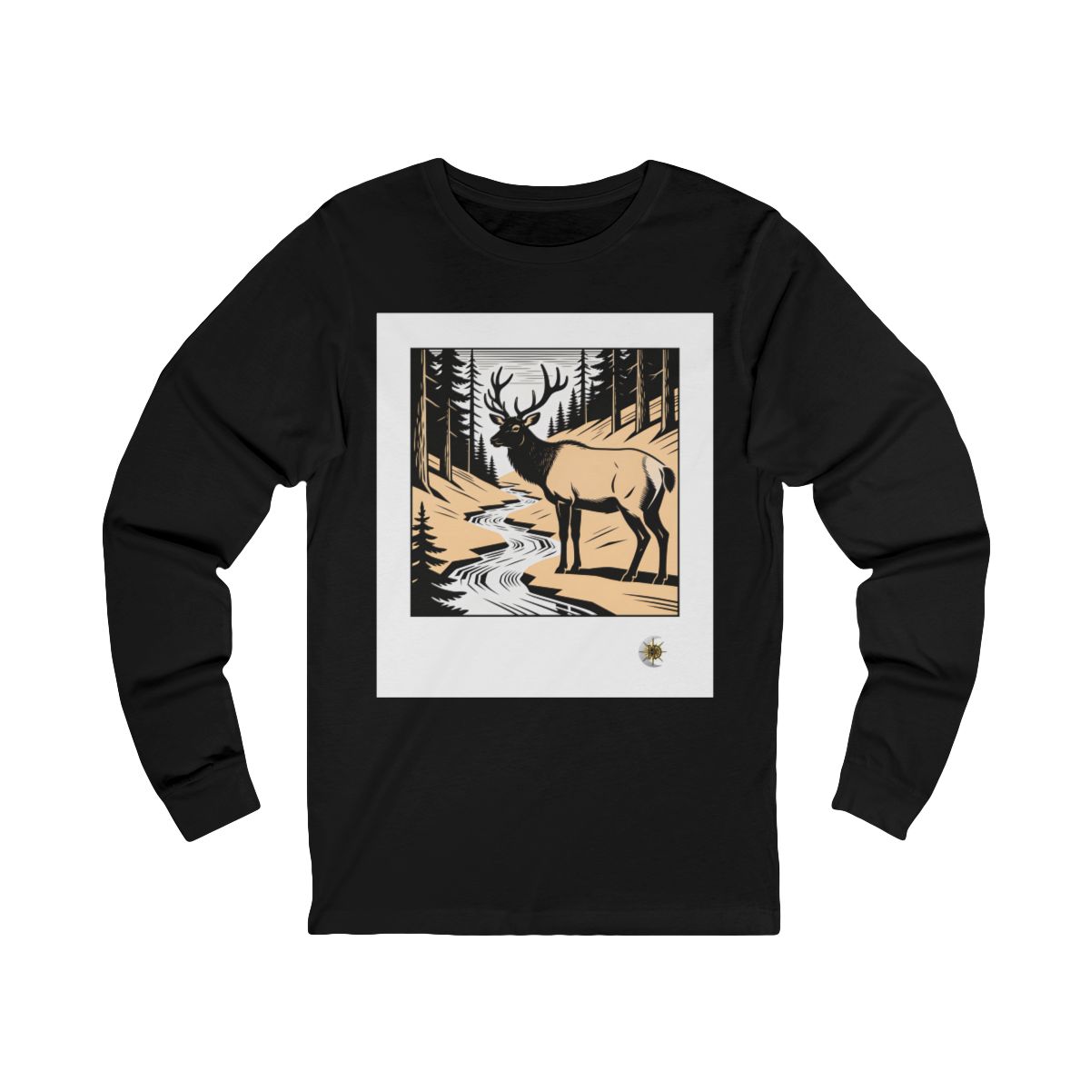 HD Creekside Stag Unisex Jersey Long Sleeve Tee