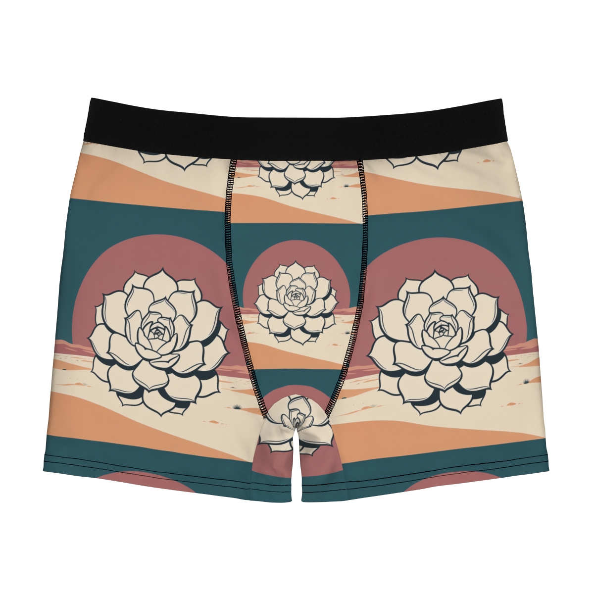 HD Desert Rosette Men's Boxer Briefs