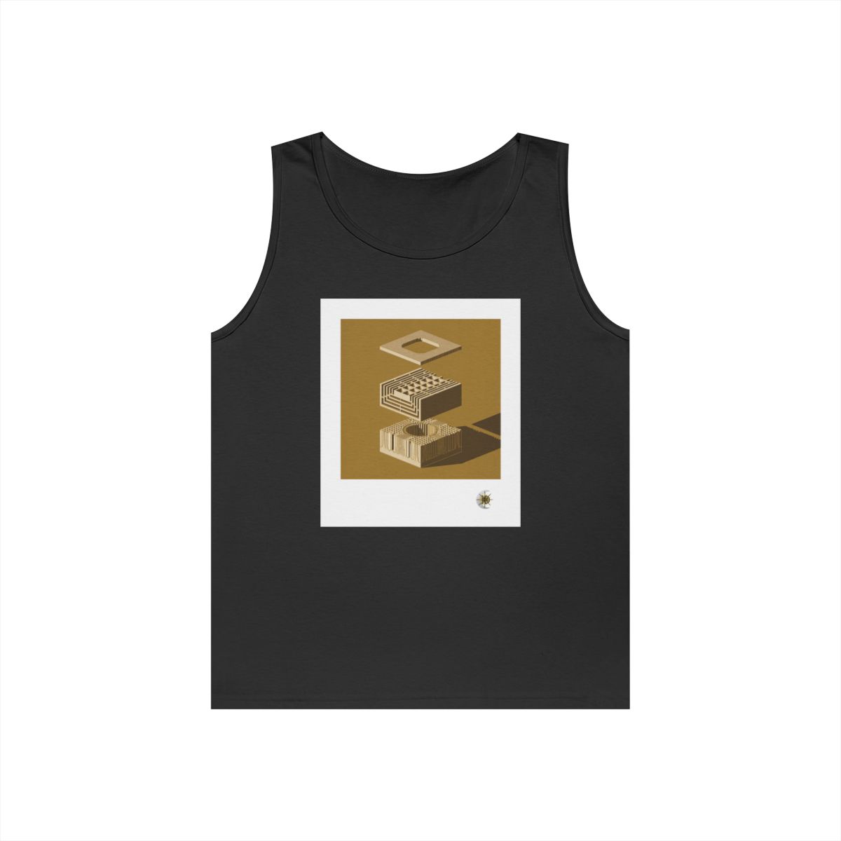 HD Ochre Lattice Unisex Heavy Cotton Tank Top