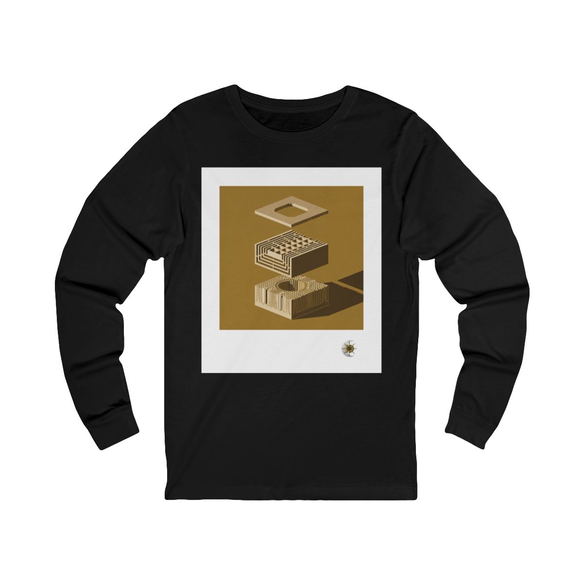 HD Ochre Lattice Unisex Jersey Long Sleeve Tee