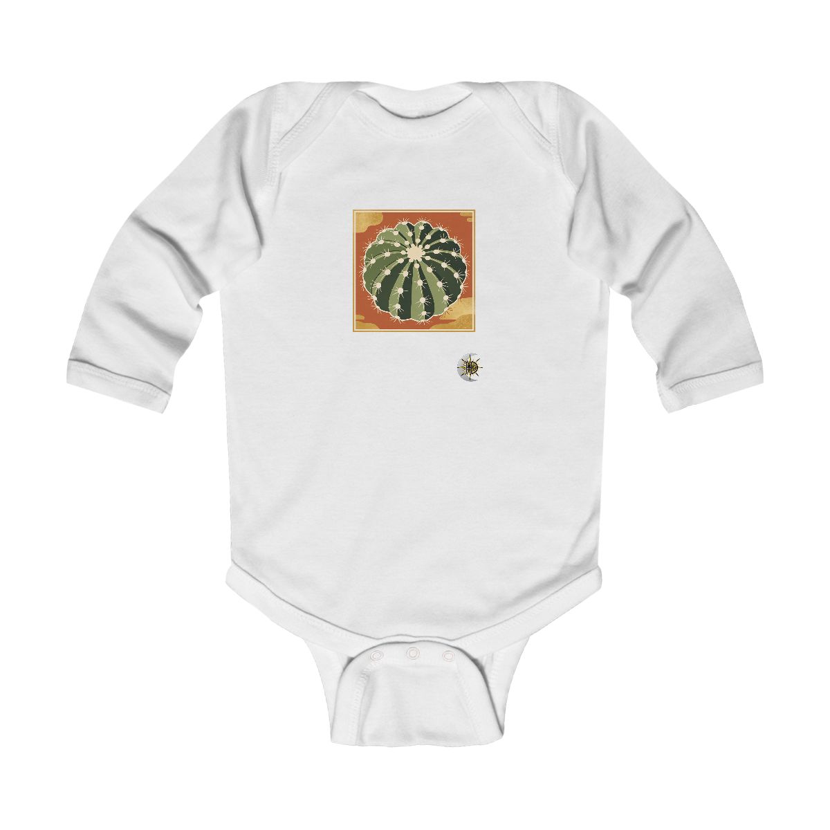 HD Barrel cactus seen in a close radial growth study Infant Long Sleeve Bodysuit