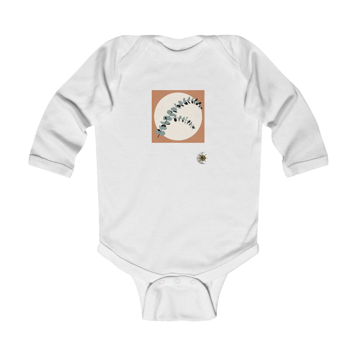 HD Eucalyptus Moon Infant Long Sleeve Bodysuit