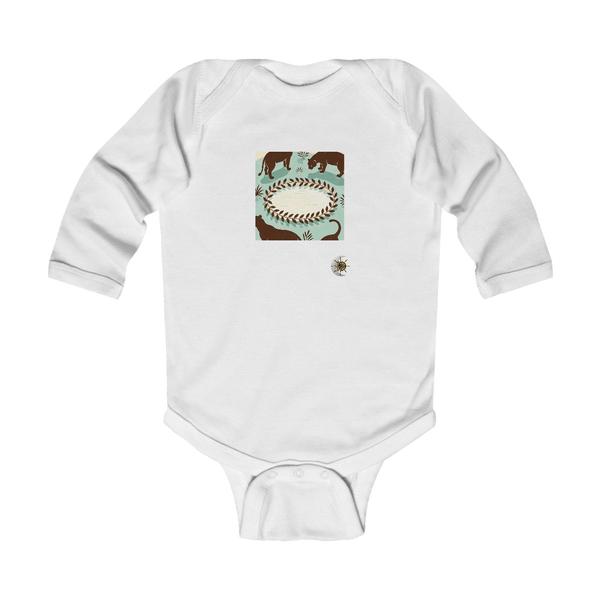 HD Panther Pond Infant Long Sleeve Bodysuit