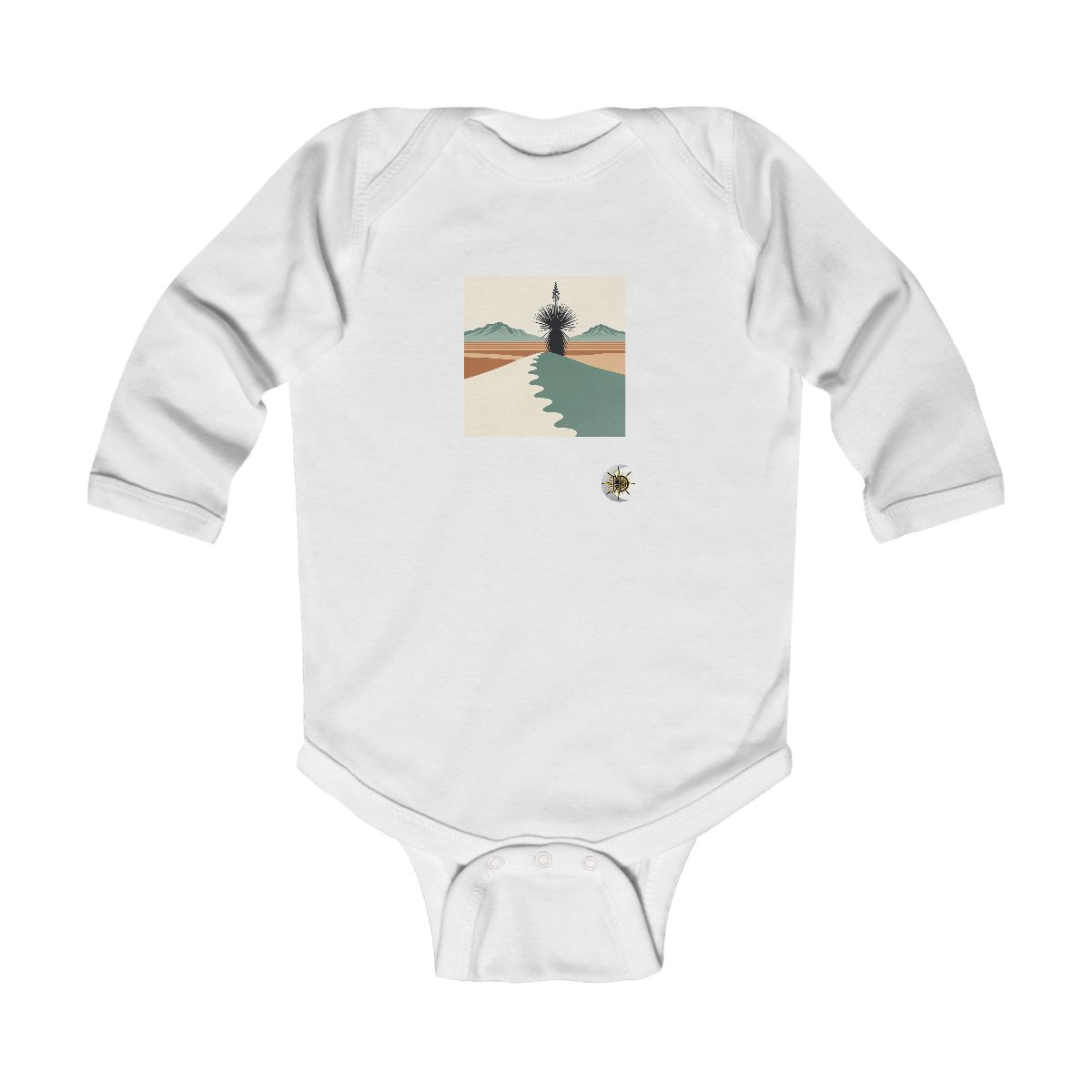 HD Yucca Desert Path Infant Long Sleeve Bodysuit