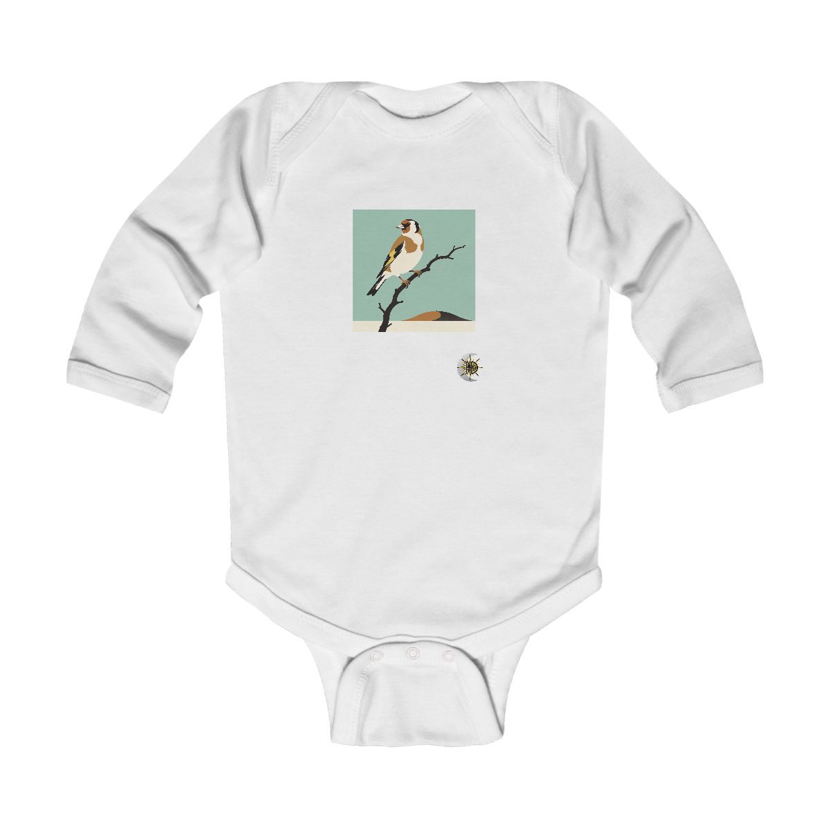HD Meadow Goldfinch Infant Long Sleeve Bodysuit
