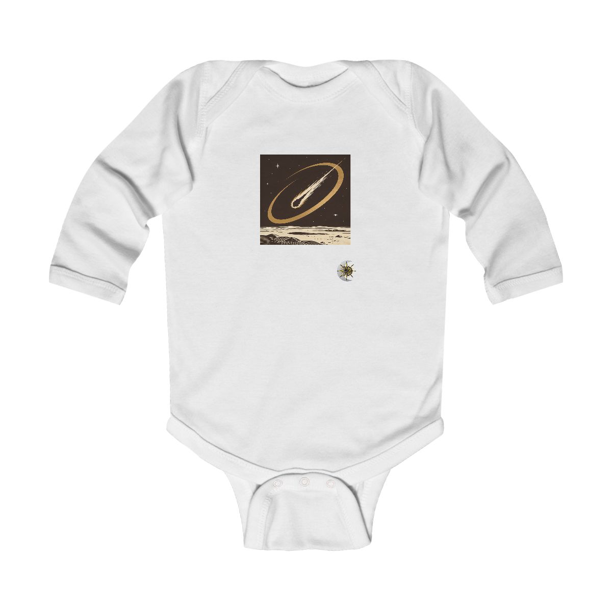 HD Golden Meteor Arc Infant Long Sleeve Bodysuit