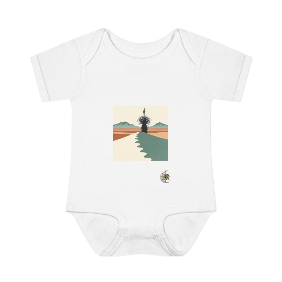 HD Yucca Desert Path Infant Baby Rib Bodysuit