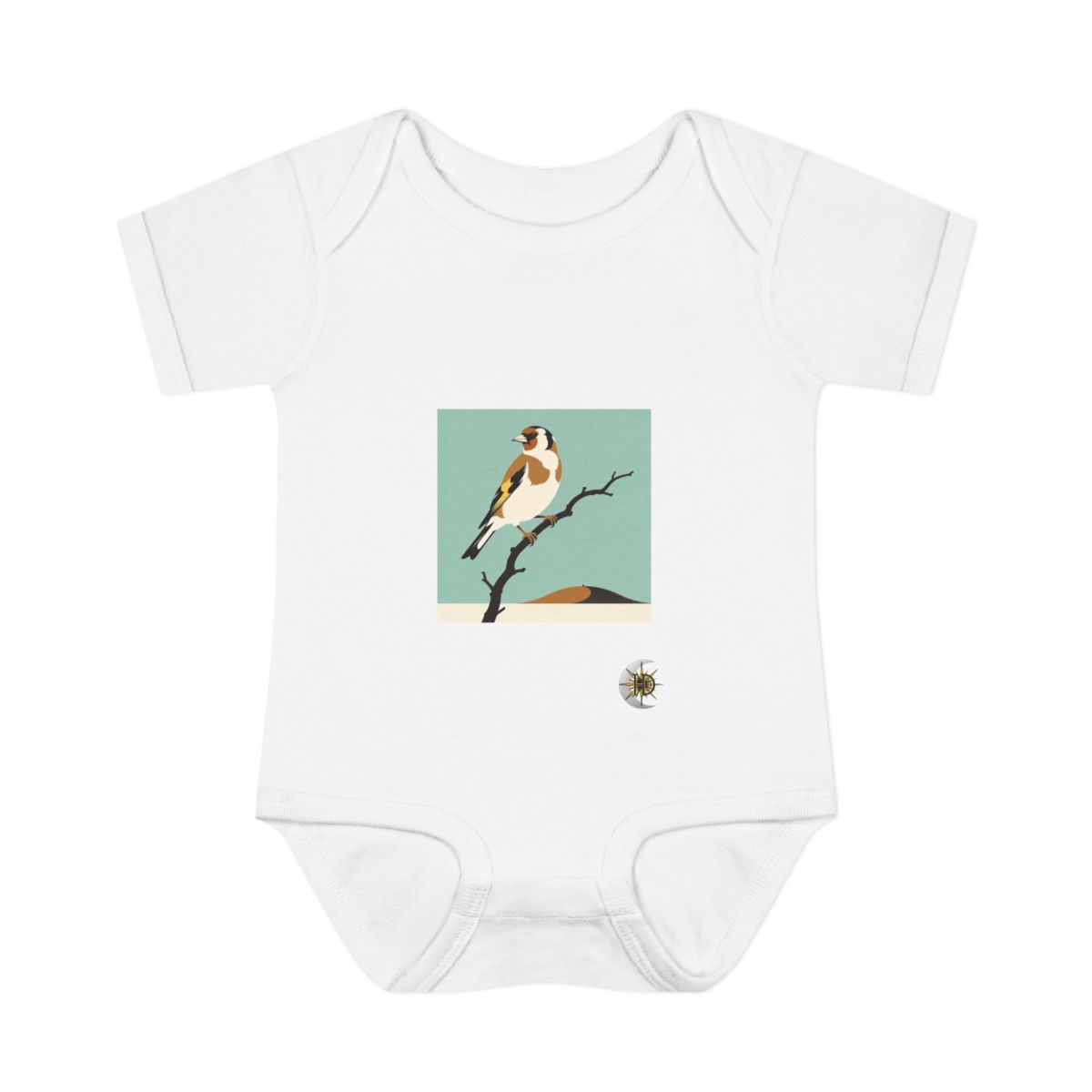 HD Meadow Goldfinch Infant Baby Rib Bodysuit