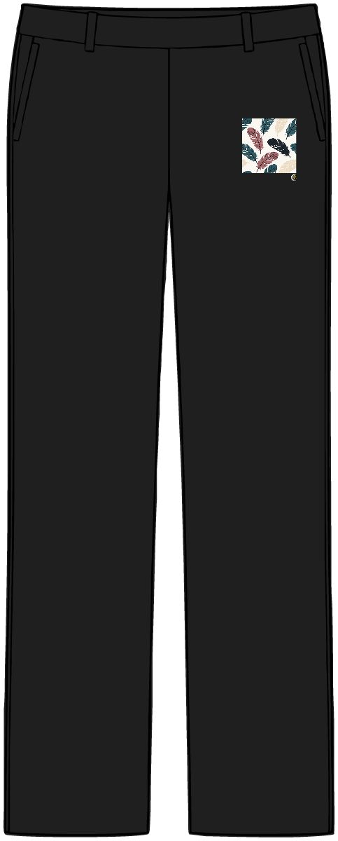 HD Feather-barb shapes forming a spacious staggered repeat Women’s Tailored Tech Trousers