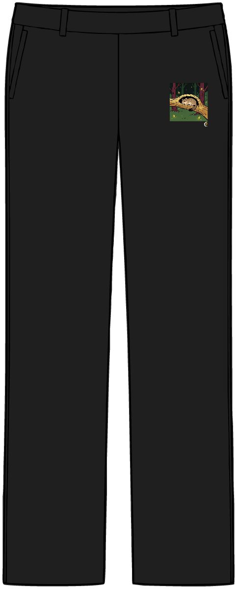 HD Pika napping inside a curved hollow branch Women’s Tailored Tech Trousers