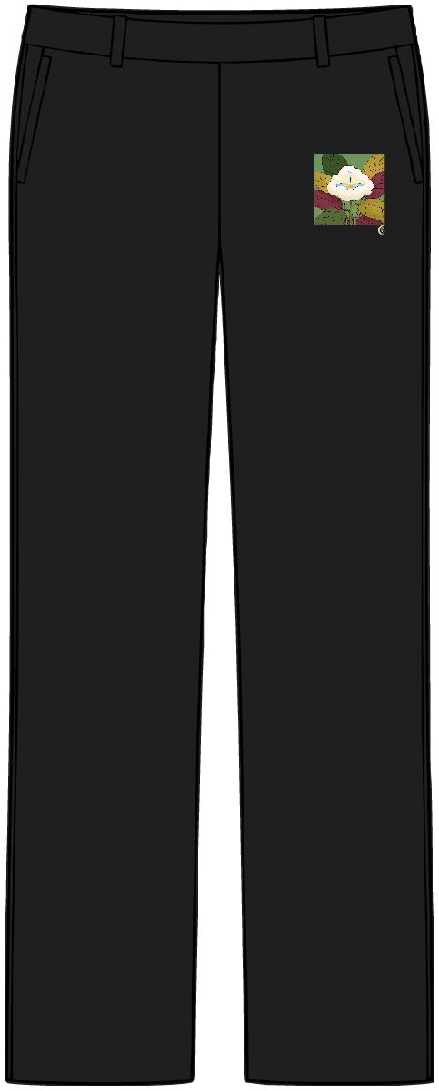 HD Cloud with a waterfall cradling a pool of reflected sunrise Women’s Tailored Tech Trousers