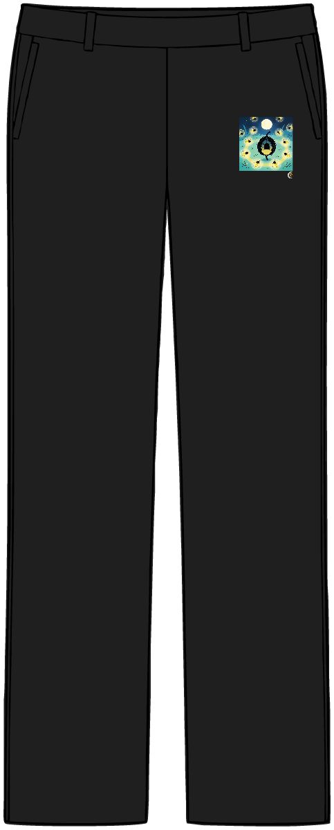 HD Seedpod alcove surrounded by a ring of sleeping fireflies Women’s Tailored Tech Trousers