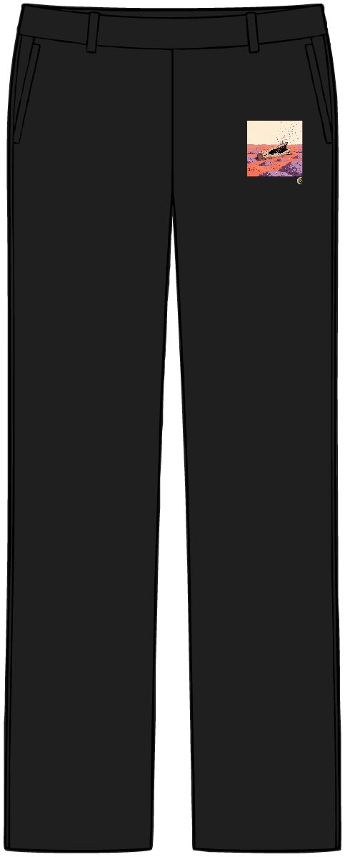 HD Driftwood nook receiving a shower of falling petals Women’s Tailored Tech Trousers
