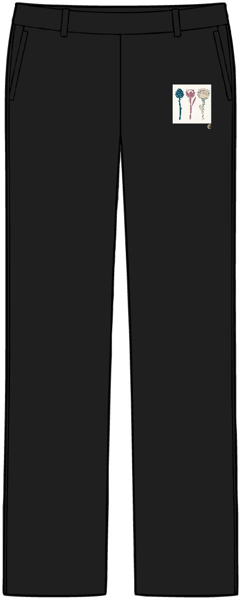 HD Artichoke bloom arranged as three distinct growth stages Women’s Tailored Tech Trousers