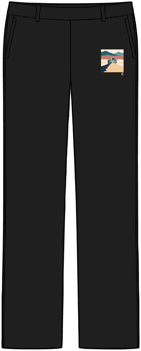 HD Succulent rosette rising behind a scalloped dune Women’s Tailored Tech Trousers