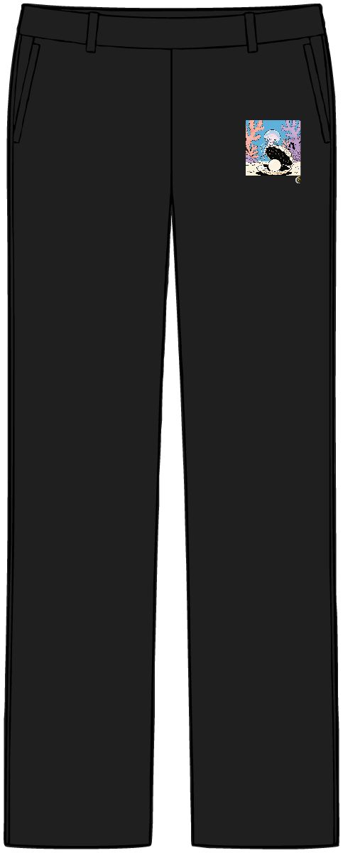HD Moon jelly peeking from behind an oversized shell Women’s Tailored Tech Trousers