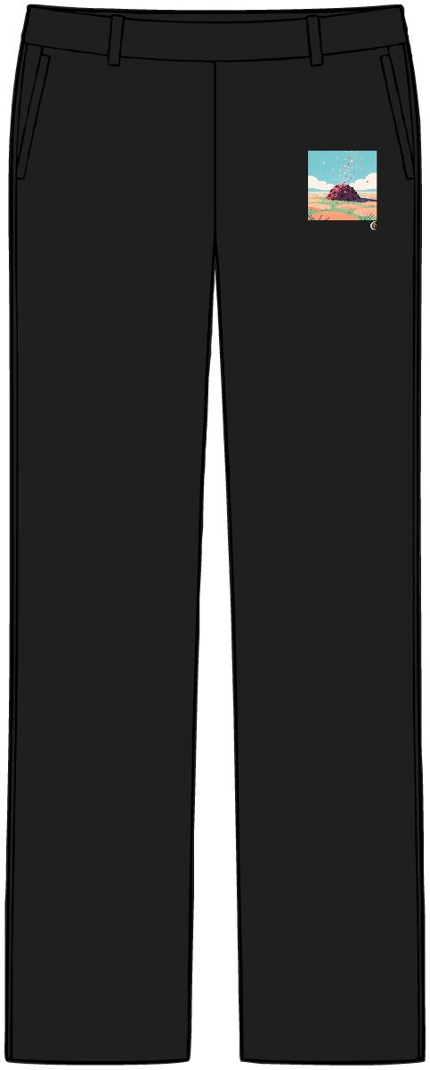 HD Berry-shaped hill receiving a shower of falling petals Women’s Tailored Tech Trousers