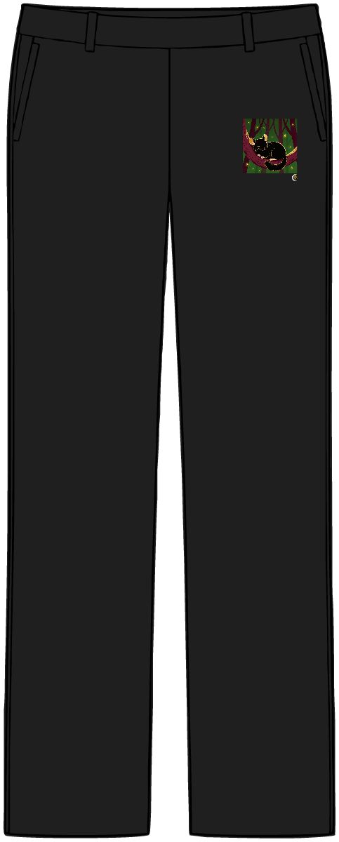 HD Chinchilla napping inside a curved hollow branch Women’s Tailored Tech Trousers