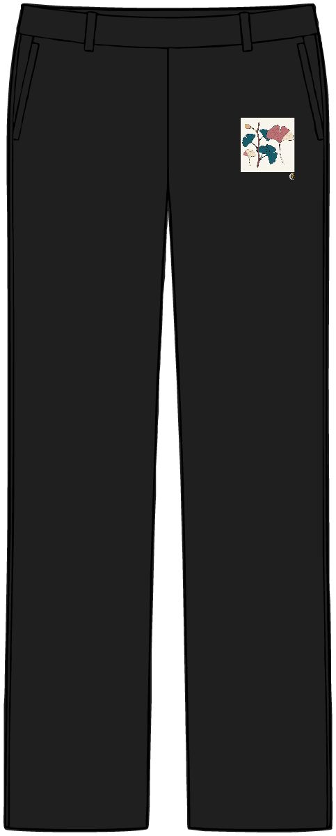 HD Ginkgo branch arranged as three distinct growth stages Women’s Tailored Tech Trousers