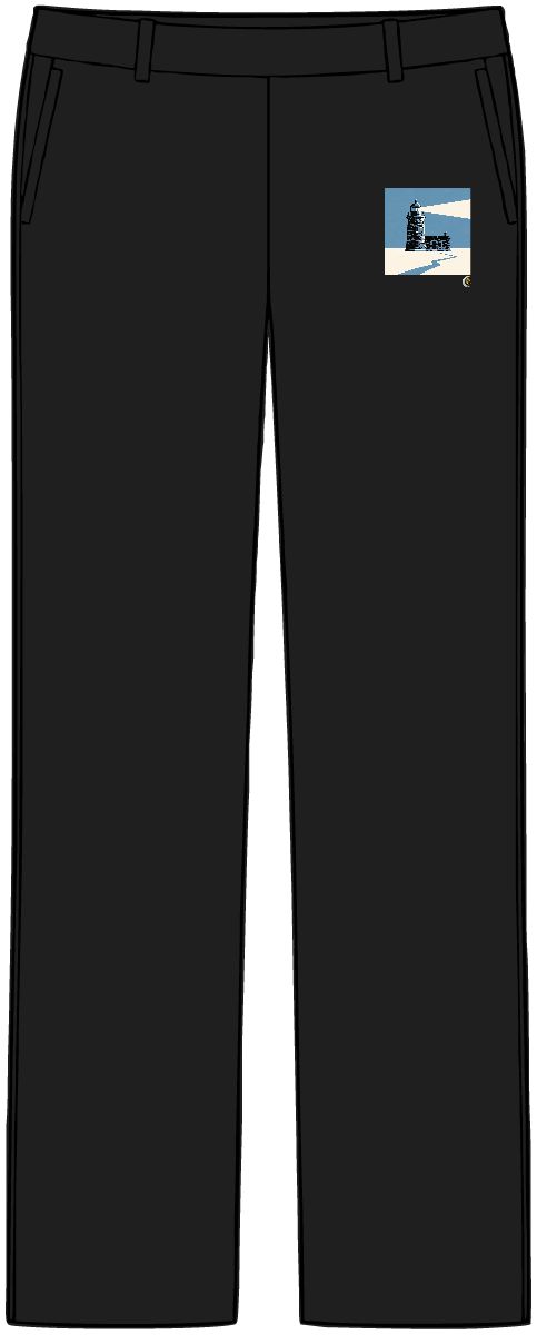 HD Stone lighthouse shown as a precise side elevation Women’s Tailored Tech Trousers
