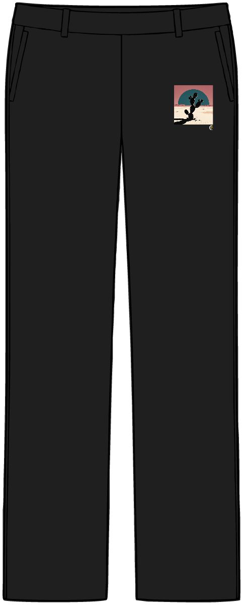 HD Prickly pear crossing a large semicircle of dusk sky Women’s Tailored Tech Trousers