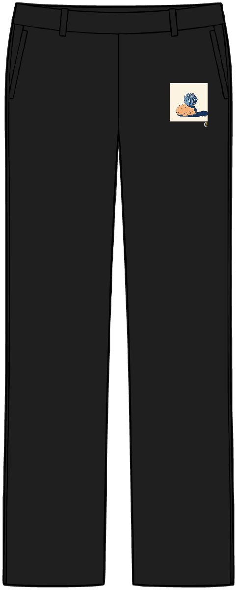 HD Round euphorbia balanced beside an irregular clay-colored rock Women’s Tailored Tech Trousers