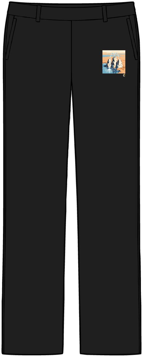 HD Spring between stones flowing between three sculptural stone masses Women’s Tailored Tech Trousers