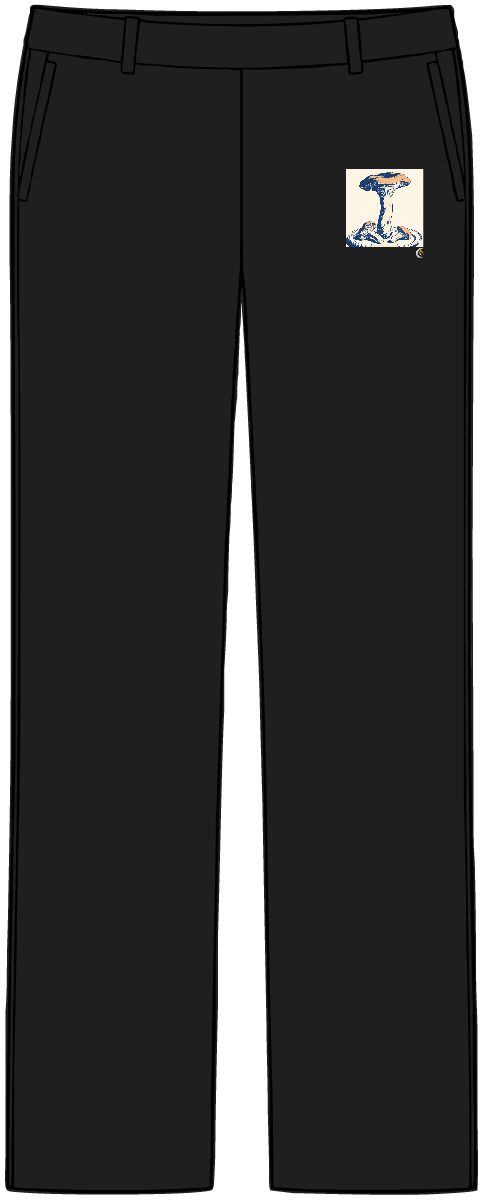 HD Chanterelles shown in a large cap-and-stem sectional study Women’s Tailored Tech Trousers