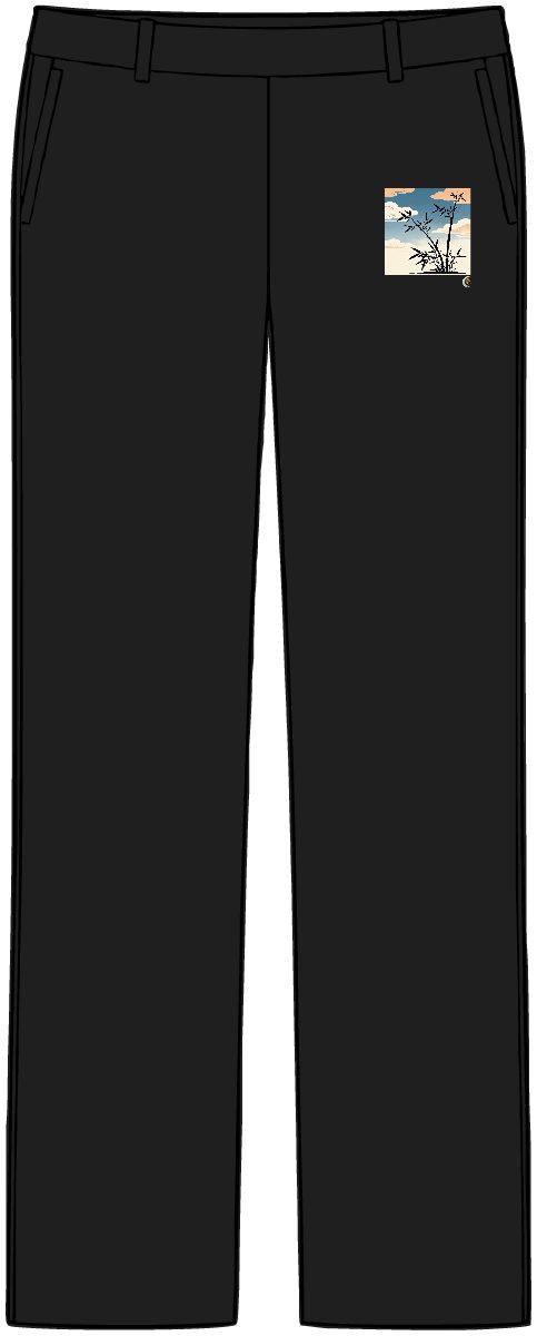 HD Bamboo grove crossed by a gentle diagonal breeze Women’s Tailored Tech Trousers
