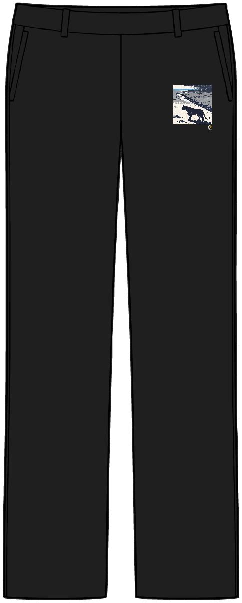 HD River-cut badland dividing the image along a steep diagonal Women’s Tailored Tech Trousers