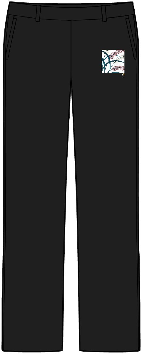 HD Long reed curves opening outward from an off-center quiet region Women’s Tailored Tech Trousers