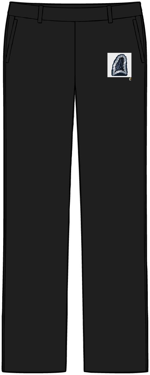 HD Dark geode interior transitioning from loose to dense along a diagonal Women’s Tailored Tech Trousers