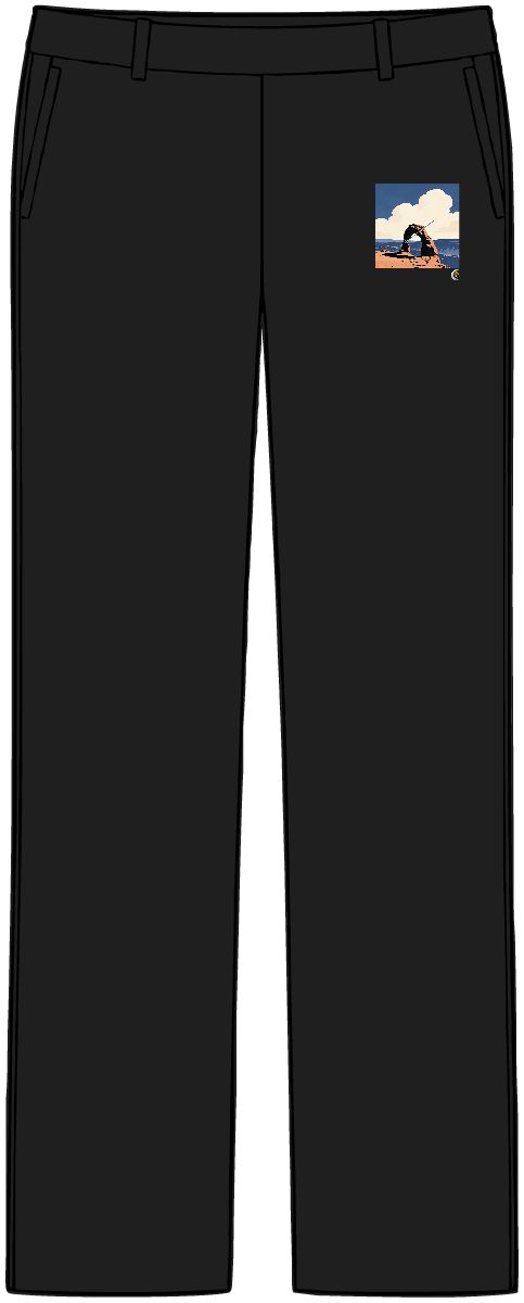 HD Small rocky arch crossed by a gentle diagonal breeze Women’s Tailored Tech Trousers