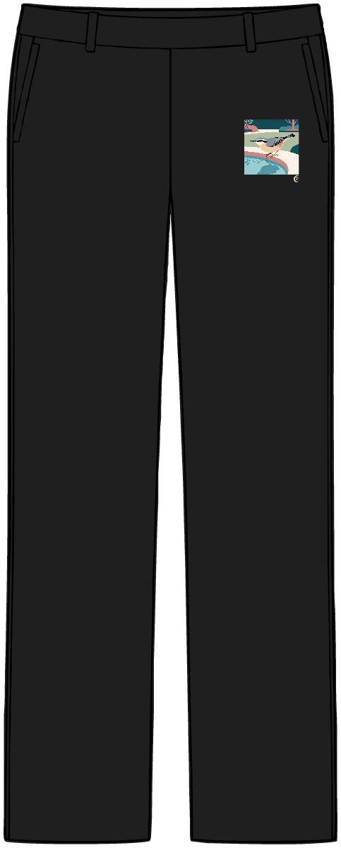 HD Nuthatch pausing beside a reflective pool Women’s Tailored Tech Trousers