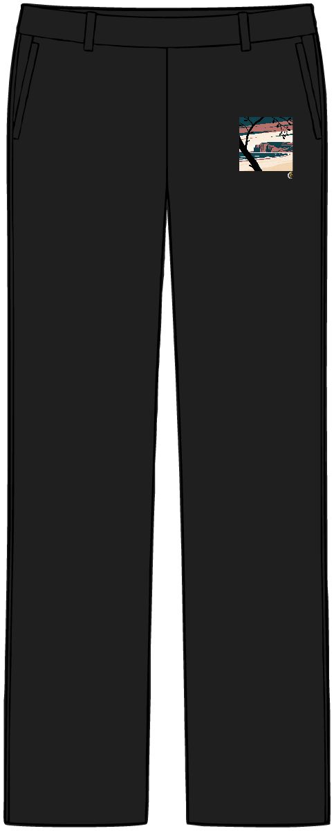 HD Low coastal cliffs framed by one foreground branch Women’s Tailored Tech Trousers