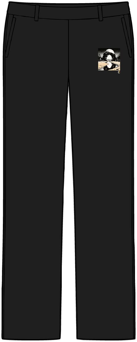 HD Coastal basalt arch reflected in a narrow still pool Women’s Tailored Tech Trousers