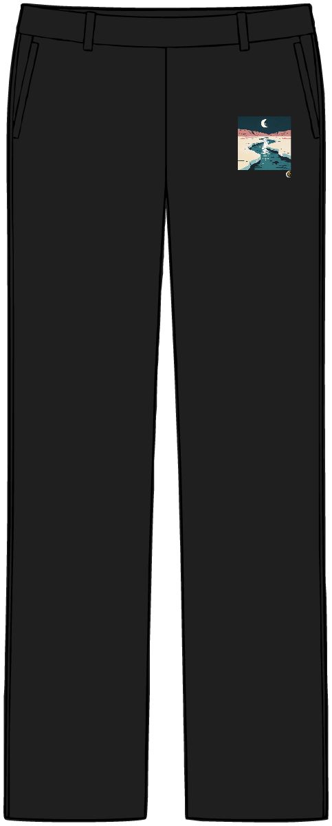 HD Meltwater channel reflecting a broken arc of moonlight Women’s Tailored Tech Trousers
