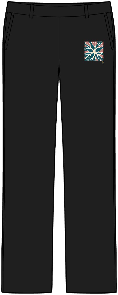 HD Fine root paths opening outward from an off-center quiet region Women’s Tailored Tech Trousers