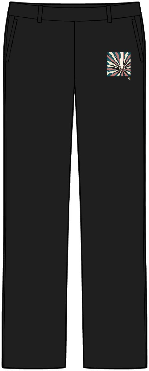 HD Folded leaf silhouettes opening outward from an off-center quiet region Women’s Tailored Tech Trousers
