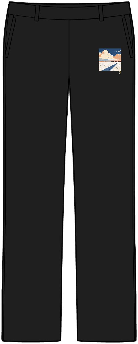 HD Salt flat crossed by a gentle diagonal breeze Women’s Tailored Tech Trousers