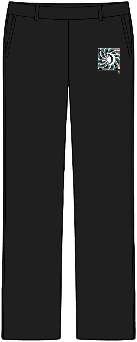 HD Crescent dunes opening outward from an off-center quiet region Women’s Tailored Tech Trousers