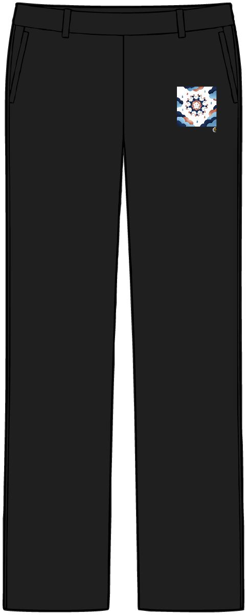 HD Gentle cloud-dwelling creatures with invented leaf-shaped ears Women’s Tailored Tech Trousers