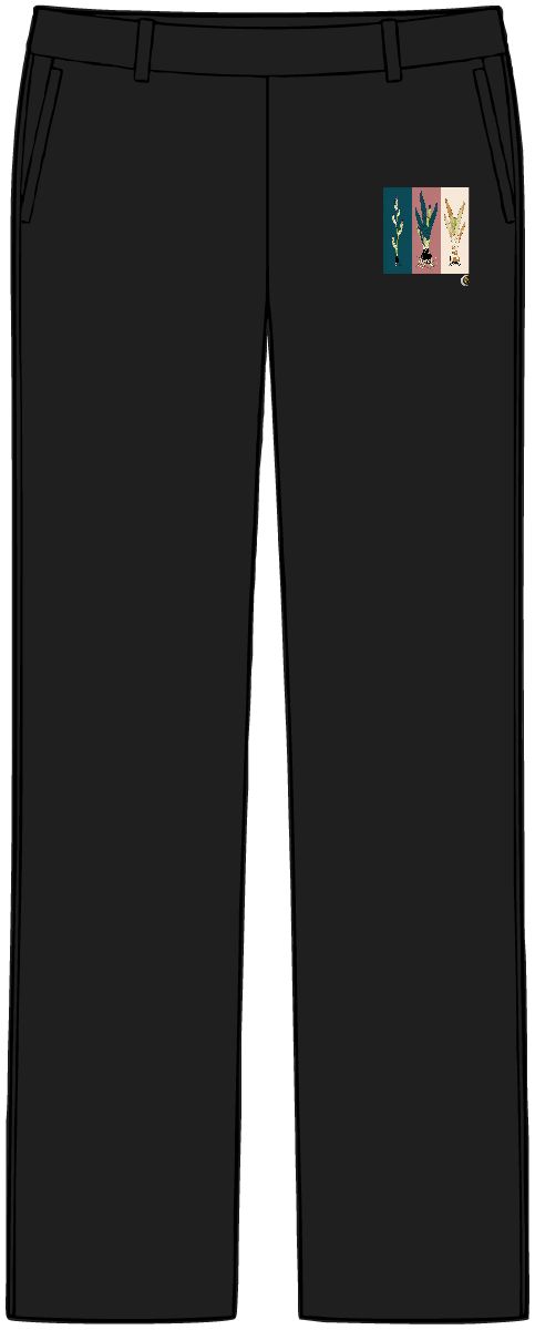 HD Iris rhizome arranged as three distinct growth stages Women’s Tailored Tech Trousers