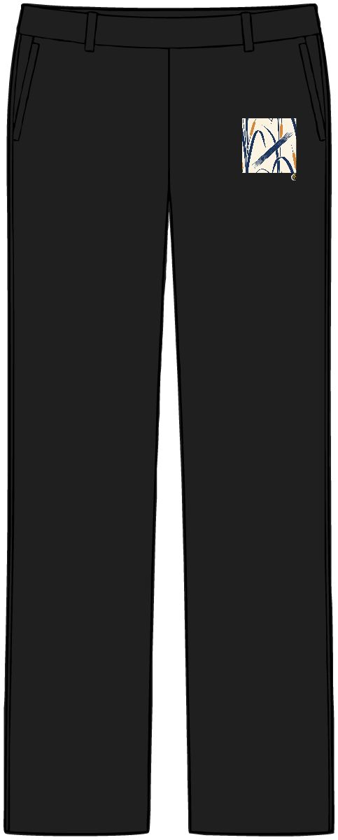 HD Long reed curves gathering into a broad diagonal band Women’s Tailored Tech Trousers