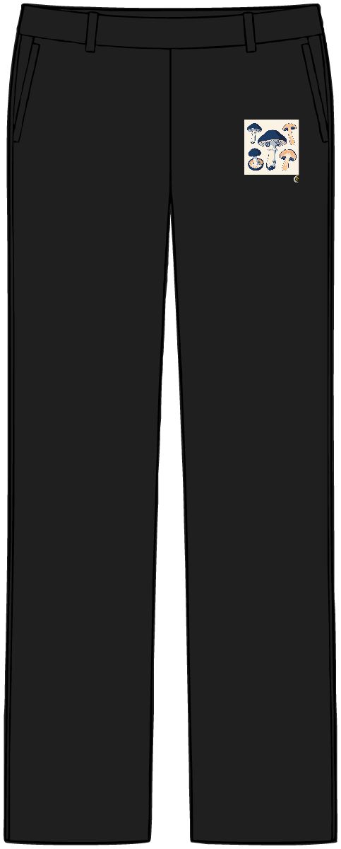 HD Porcelain mushrooms shown in a large cap-and-stem sectional study Women’s Tailored Tech Trousers