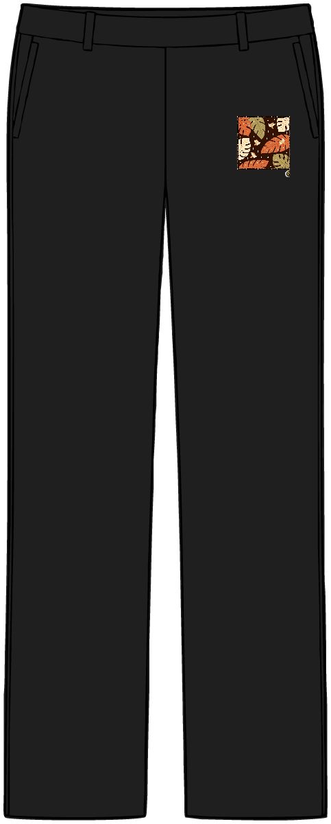 HD Bold tropical leaves with tiny decorative raindrops Women’s Tailored Tech Trousers