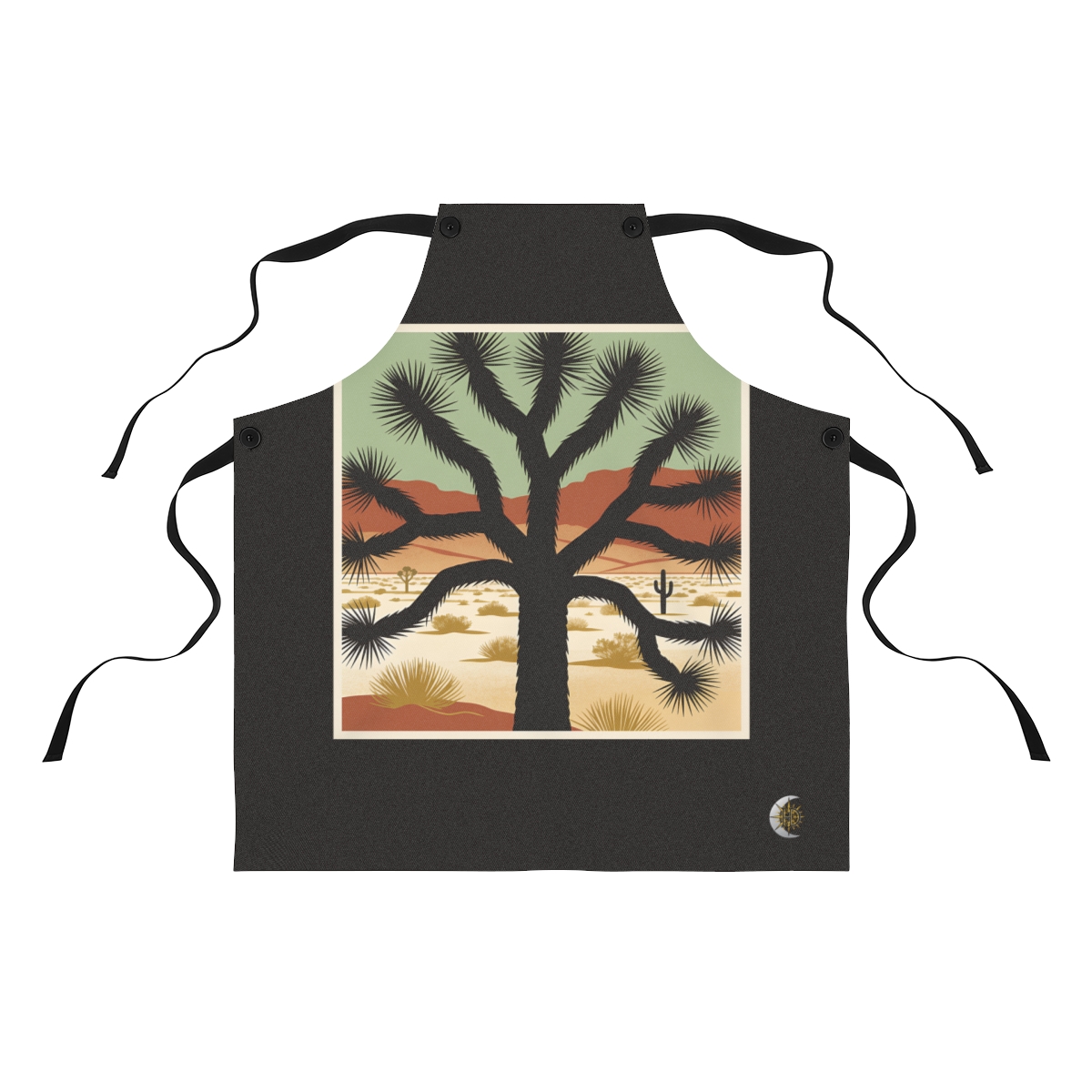 HD Joshua tree seen in a close radial growth study Polyester Kitchen Apron
