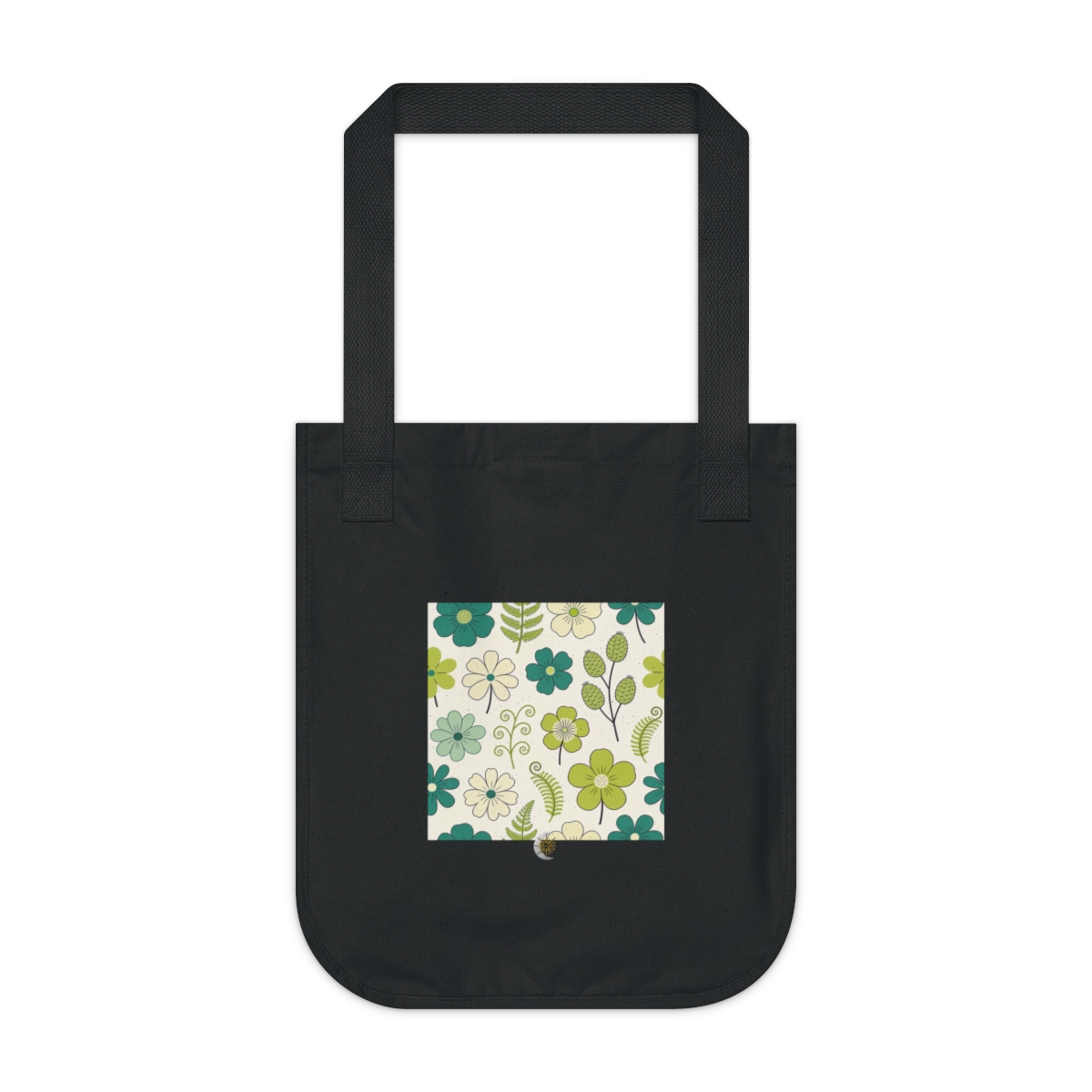 HD Layered meadow blossoms, seedpods and curling fern fronds Organic Canvas Tote