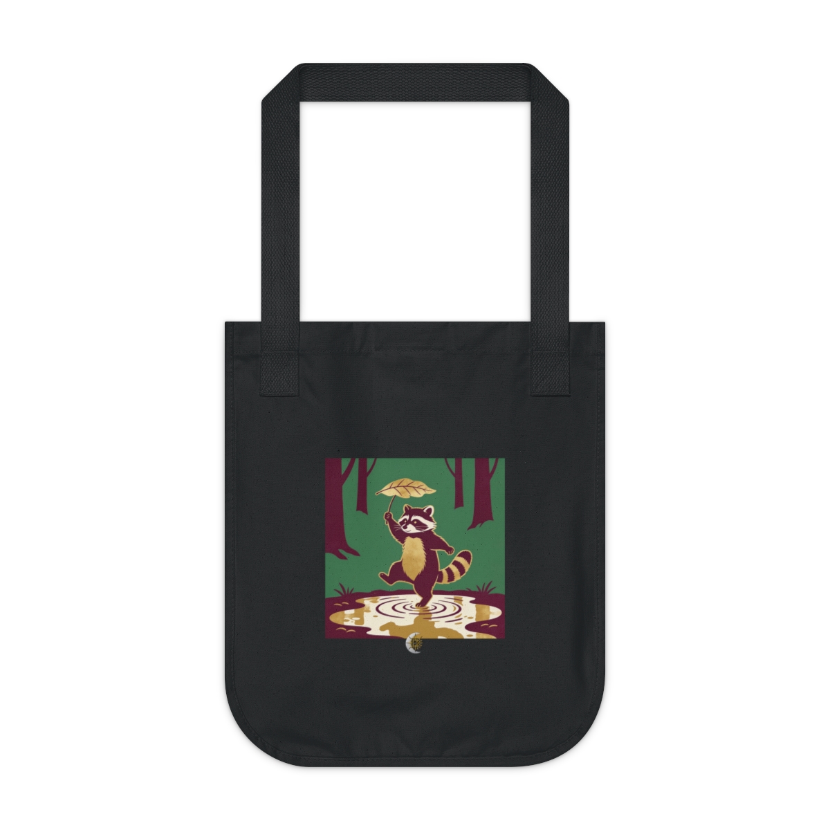 HD Leafstep Raccoon Organic Canvas Tote