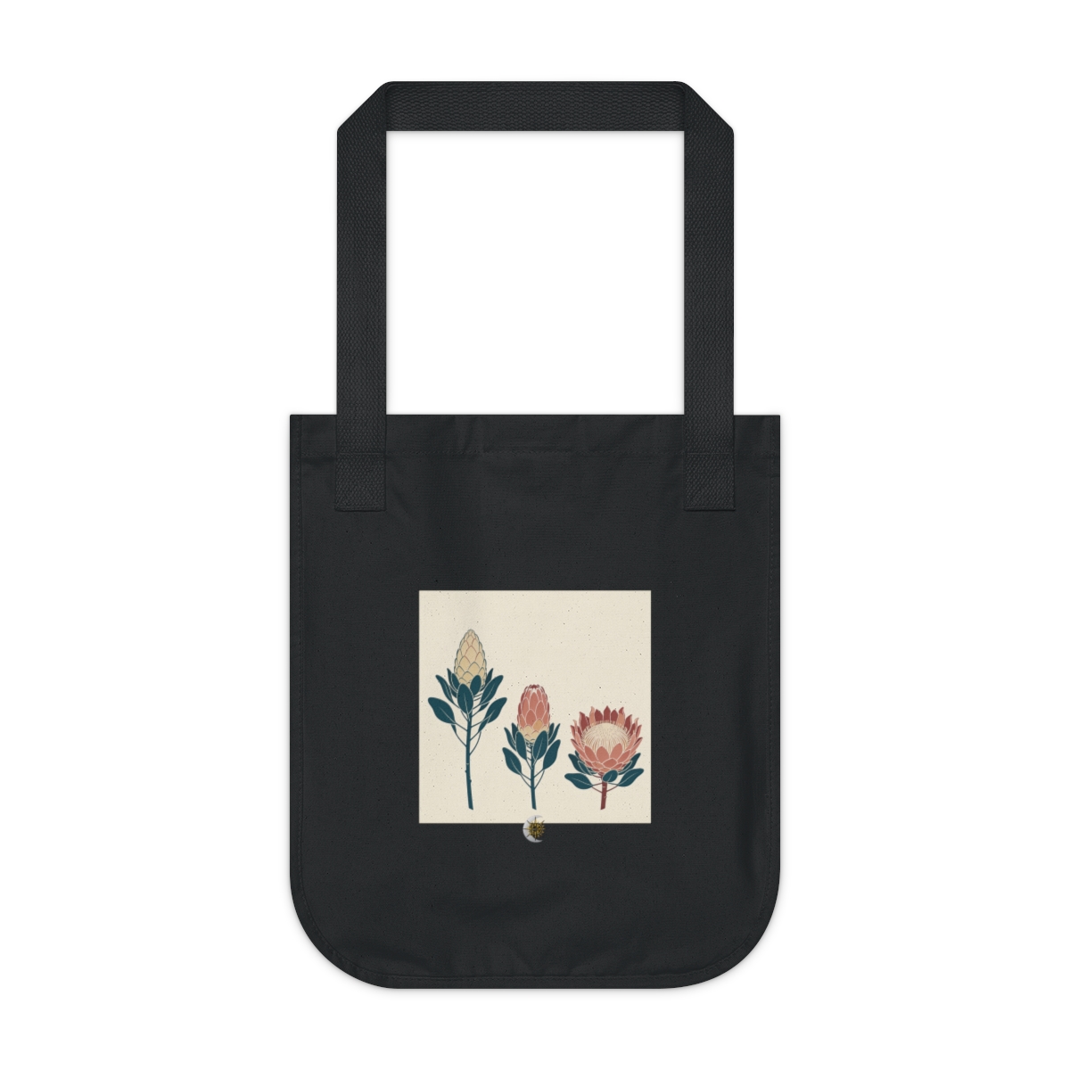 HD Protea Trio Organic Canvas Tote